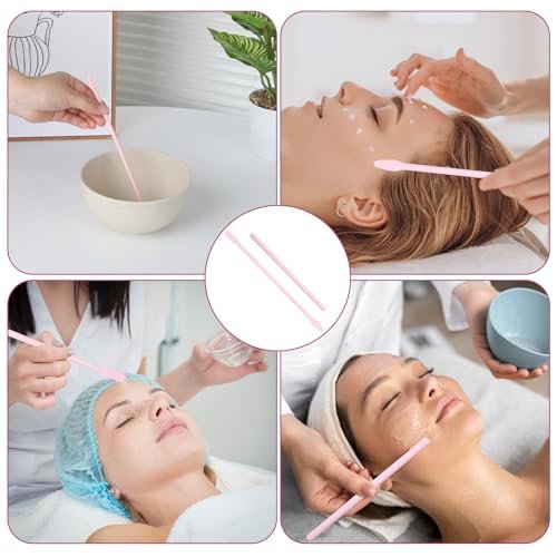 4 PCS Non-Stick Wax Spatulas Set - Silicone Wax Applicator in Pink for Home Salon Body Use - görsel 12