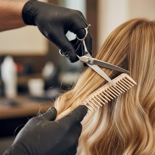 2-Pack Hair Cutting Combs with Ruler Measurements – Anti-Static Professional Barber Comb for Salon, Hair Stylists, and Barbers – Fine Cutting Comb - görsel 14