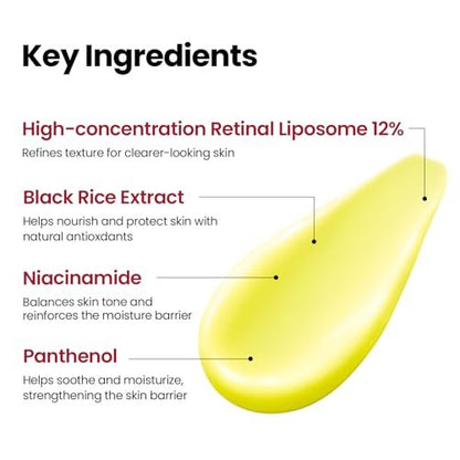 K-SECRET SEOUL 1988 Retinal Advanced Shot – Retinol Alternative Serum with 22,275 Spicules & Advanced Retinal Liposome 12% for Fine Lines & Skin Texture | Korean Skincare, 15ml