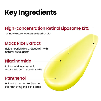 K-SECRET SEOUL 1988 Retinal Advanced Shot – Retinol Alternative Serum with 22,275 Spicules & Advanced Retinal Liposome 12% for Fine Lines & Skin Texture | Korean Skincare, 15ml