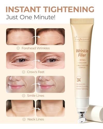 LA.PERSONAL Wrinkle Filler for Deep Wrinkles & Fine Lines - Instant Eye Face Lift Cream with Collagen & Multi-Peptide Complex, 0.53 Oz Avelisse