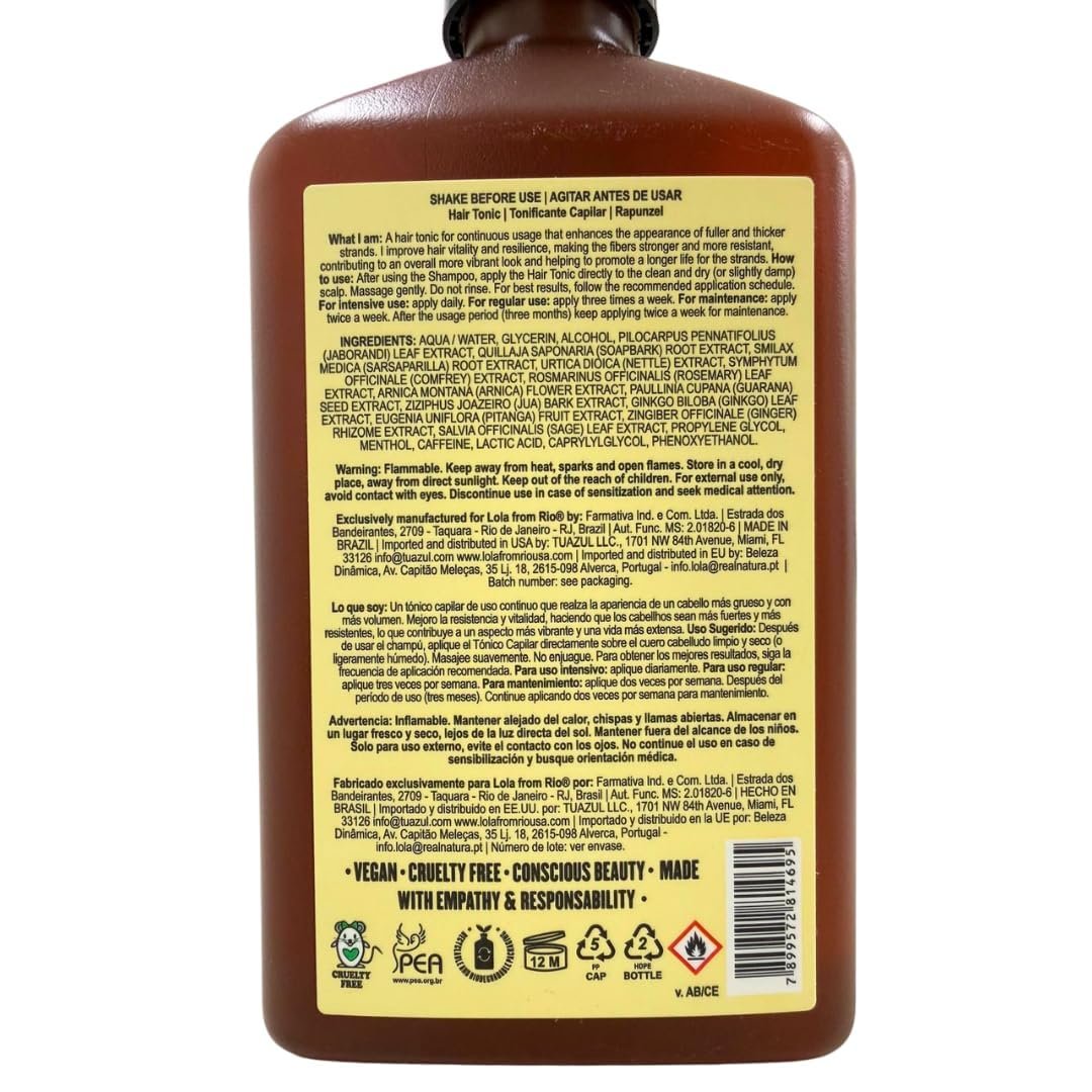 Rapunzel Hair Growth Tonic by Lola From RIO – Red, 8.45 Fl Oz Avelisse