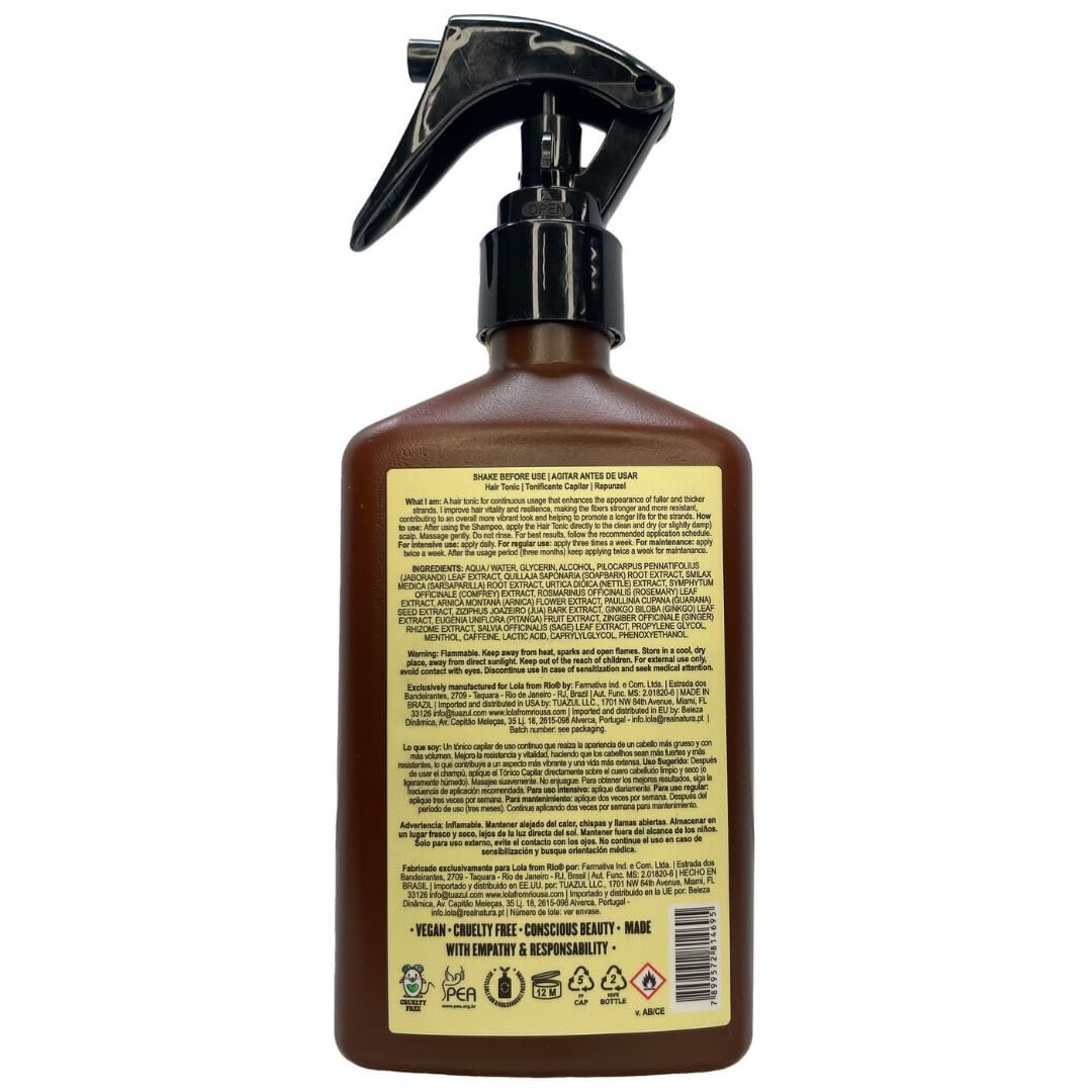 Rapunzel Hair Growth Tonic by Lola From RIO – Red, 8.45 Fl Oz Avelisse