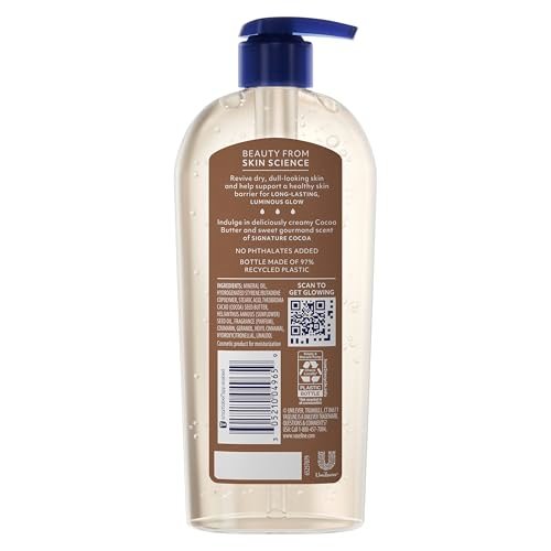 Vaseline Intensive Care Cocoa Radiant Body Gel Oil with 100% Pure Cocoa Butter, 12 oz Avelisse