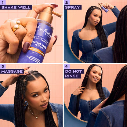 SheaMoisture Instant Scalp Refresh Anti-Dandruff Spray with Salicylic Acid and Scalp Repair Technology, 4 fl oz