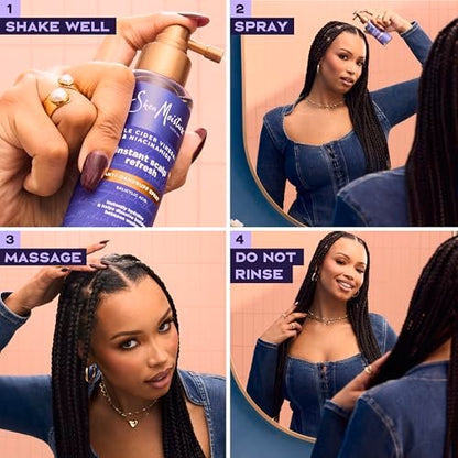 SheaMoisture Instant Scalp Refresh Anti-Dandruff Spray with Salicylic Acid and Scalp Repair Technology, 4 fl oz