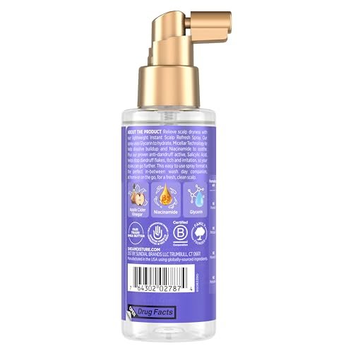 SheaMoisture Instant Scalp Refresh Anti-Dandruff Spray with Salicylic Acid and Scalp Repair Technology, 4 fl oz - görsel 4