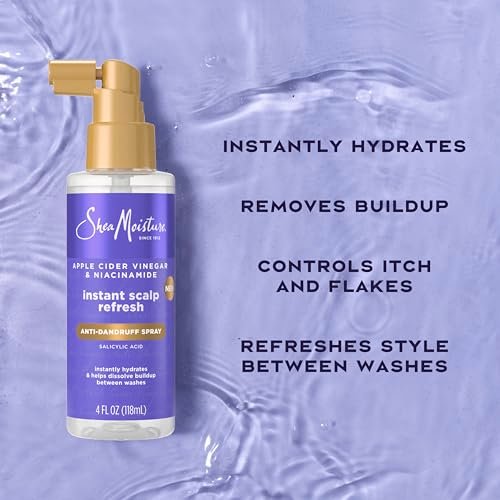 SheaMoisture Instant Scalp Refresh Anti-Dandruff Spray with Salicylic Acid and Scalp Repair Technology, 4 fl oz - görsel 6