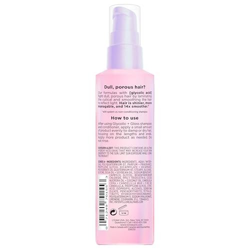 L'Oreal Paris Elvive Glycolic + Gloss Shine Boosting Shampoo, Cleanses and Smooths Dull, Porous Hair Into High-Shine, Glossy Hair, 28 Fl Oz - görsel 11