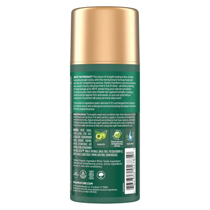 SheaMoisture Silk Press Prep Cream with Plant-Derived Straightening Actives, Alma Oil & Hydroplex Technology – Heat Protection & Curl Preservation, 3.3 fl oz Avelisse