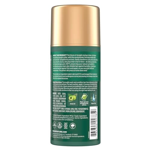 SheaMoisture Silk Press Prep Cream with Plant-Derived Straightening Actives, Alma Oil & Hydroplex Technology – Heat Protection & Curl Preservation, 3.3 fl oz Avelisse