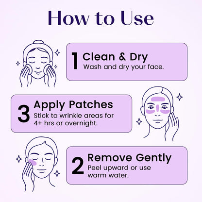 LumiDew Smile Line & Anti Wrinkle Patches - Face Tape for Wrinkles, Forehead & Lips, Japanese Face Tape Lifting & Anti Wrinkle Tape for Face, Forehead Wrinkle Patches Overnight Avelisse