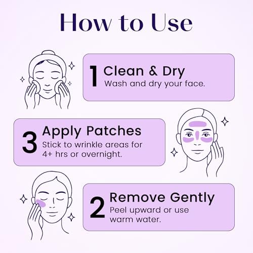 LumiDew Smile Line & Anti Wrinkle Patches - Face Tape for Wrinkles, Forehead & Lips, Japanese Face Tape Lifting & Anti Wrinkle Tape for Face, Forehead Wrinkle Patches Overnight Avelisse