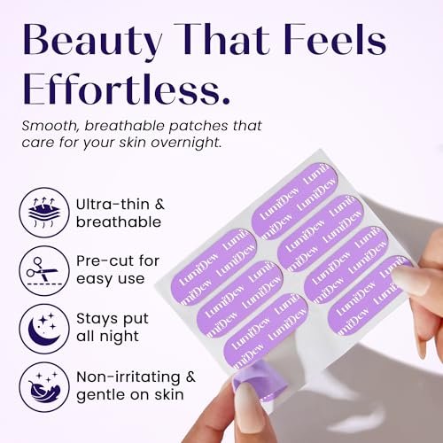 LumiDew Smile Line & Anti Wrinkle Patches - Face Tape for Wrinkles, Forehead & Lips, Japanese Face Tape Lifting & Anti Wrinkle Tape for Face, Forehead Wrinkle Patches Overnight Avelisse