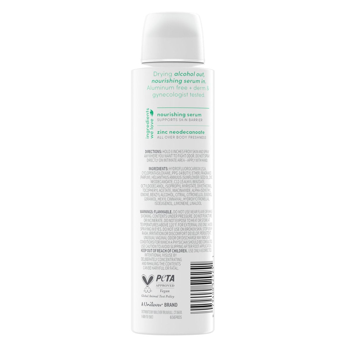 Dove Whole Body Deo Alcohol Free Deodorant Spray for Women - Morning Dew, 4 oz - görsel 3
