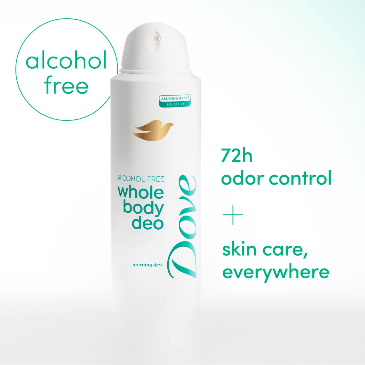 Dove Whole Body Deo Alcohol Free Deodorant Spray for Women - Morning Dew, 4 oz - görsel 5