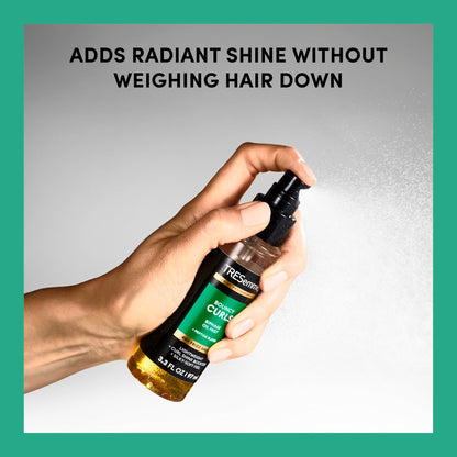 TRESemmé Biphase Oil Mist for Bouncy Curls – 48H Frizz Shield, Peptide Blend, 3.3 fl oz