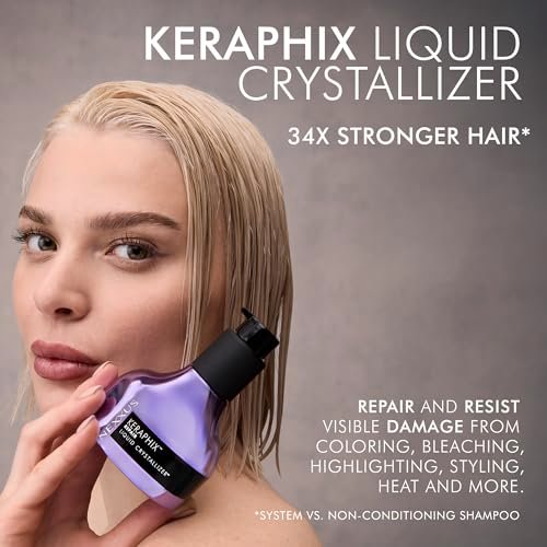 Nexxus KERAPHIX Liquid Crystallizer Hair Strengthening Treatment Leave-In for Damaged Hair, 3.3 fl oz Avelisse