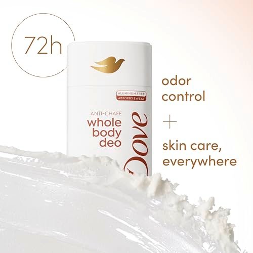 Dove Whole Body Deo Aluminum Free Anti-Chafe Deodorant Stick for Women, Coconut Vanilla, 2.4 oz - görsel 5