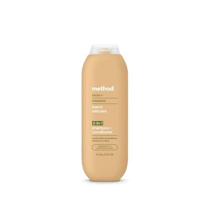 Method Men 2-in-1 Shampoo and Conditioner, Moss + Meadow - 14 oz