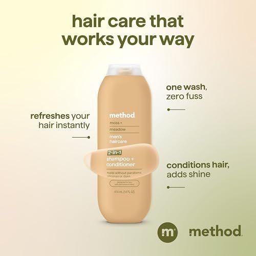 Method Men 2-in-1 Shampoo and Conditioner, Moss + Meadow - 14 oz - görsel 8
