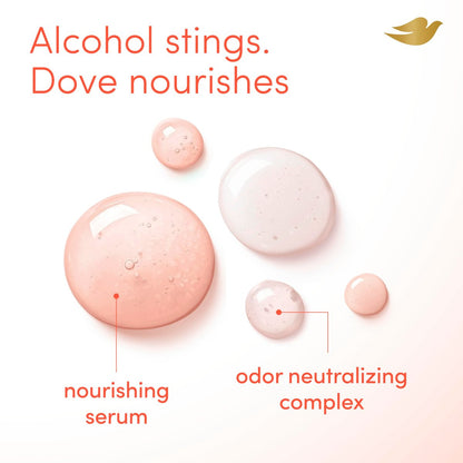 Dove Whole Body Deo Alcohol Free Deodorant Spray for Women, 72-Hour Odor Control, Peach Glow, 4 oz