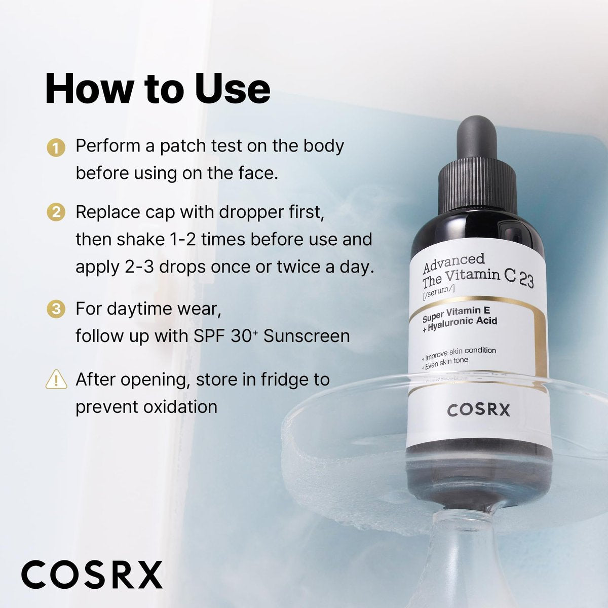 COSRX Advanced Pure Vitamin C 23% Serum with Vitamin E & Glutathione - Renewal Formula, Korean Vitamin C Serum for Fine Lines, Uneven Skin Tone & Dull Skin, 0.7 oz Avelisse