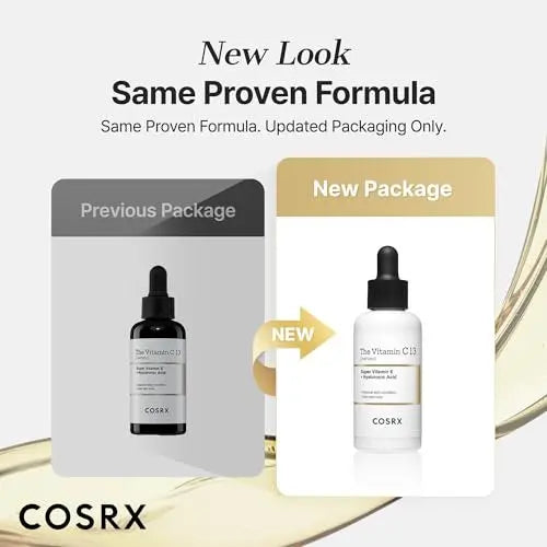 COSRX Pure Vitamin C 13% Serum with Vitamin E & Hyaluronic Acid - Hydrating Korean Facial Serum for Fine Lines, Uneven Skin Tone & Dull Skin, 0.67 fl oz Avelisse