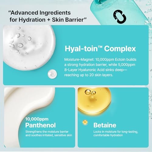 Overlaps 5000ppm Ectoin Calming Toner | Redness Relief & Barrier Repair for Sensitive & Blemish-Prone Skin | Glass Skin Hydration with Hyaluronic Acid & Panthenol | Korean Skincare, 8.45 fl. oz. Avelisse