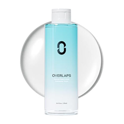 Overlaps 5000ppm Ectoin Calming Toner | Redness Relief & Barrier Repair for Sensitive & Blemish-Prone Skin | Glass Skin Hydration with Hyaluronic Acid & Panthenol | Korean Skincare, 8.45 fl. oz. Avelisse