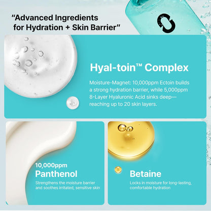 Overlaps 5000ppm Ectoin Calming Toner | Redness Relief & Barrier Repair for Sensitive & Blemish-Prone Skin | Glass Skin Hydration with Hyaluronic Acid & Panthenol | Korean Skincare, 8.45 fl. oz. Avelisse
