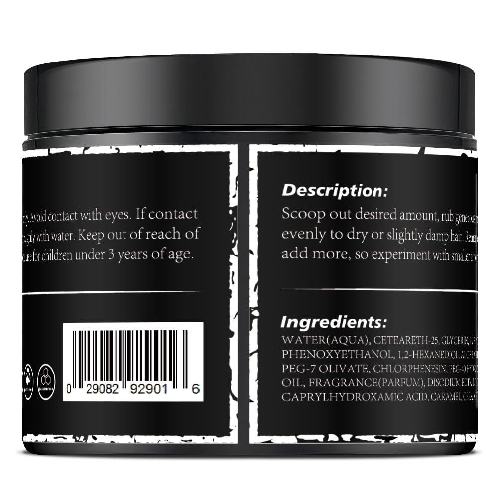 Crownnaturally CNNY Hair Pomade 4oz - Strong Hold & Medium Shine - Professional Barber Grade Styling Wax for Men - görsel 11