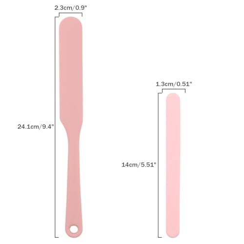 Non-Stick Silicone Waxing Spatulas - 4 Pack Reusable Hair Removal Applicators for Hard Wax, Eyebrow Wax Sticks - Home & Salon Use (Pink) - görsel 4