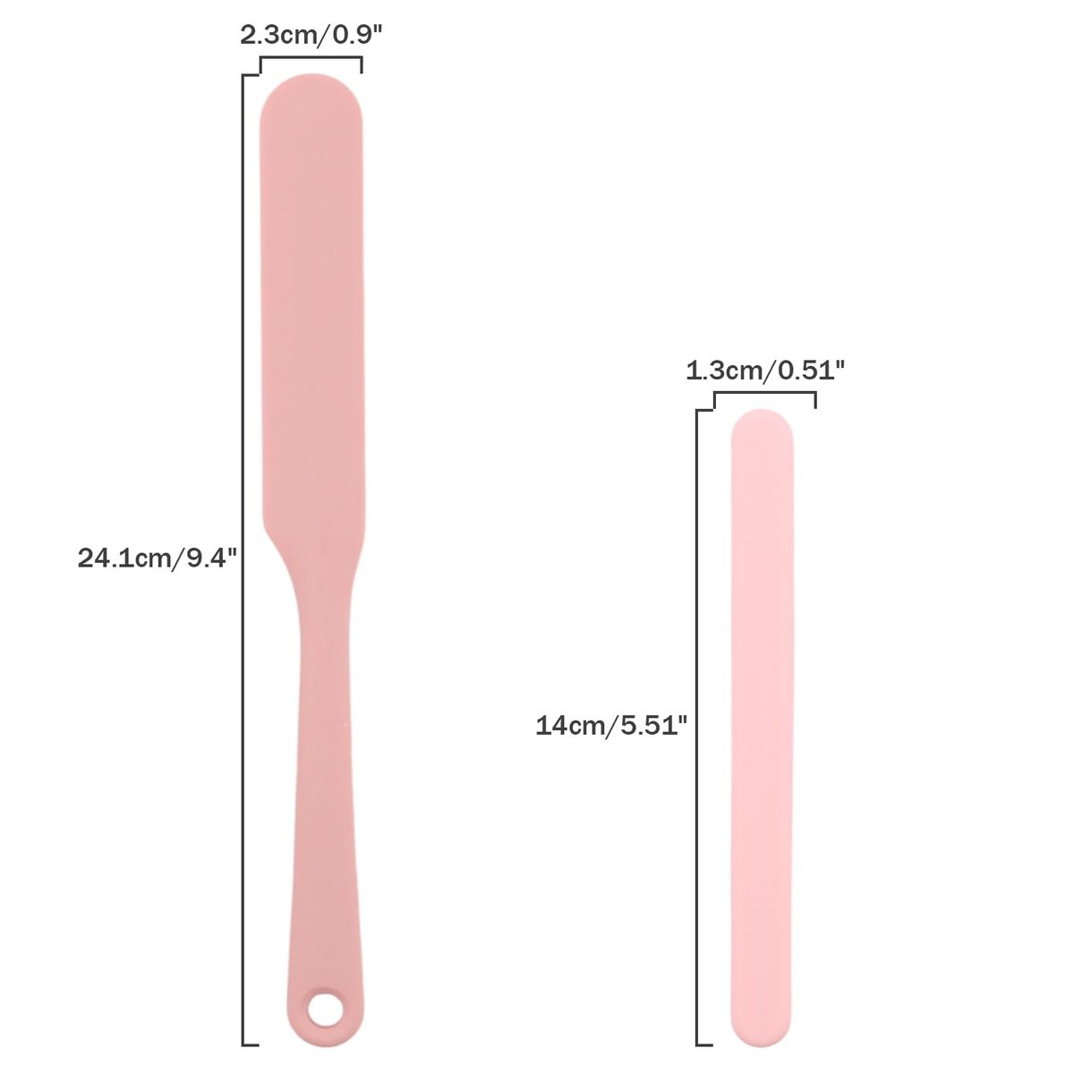 Non-Stick Silicone Waxing Spatulas - 4 Pack Reusable Hair Removal Applicators for Hard Wax, Eyebrow Wax Sticks - Home & Salon Use (Pink) - görsel 3