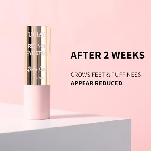 Anti-Aging Retinol Eye Stick - Dark Circle Corrector & Puffiness Reducer, All-in-One Eye Balm for Wrinkles & Under-Eye Bags, Infused with Caffeine, Vitamin C & Niacinamide, Hydrating & Firming - görsel 14