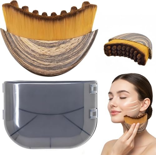 Lymphatic Drainage Face Brush – Dry Brush for Face Lifting & Contour, Soft Bristles, Gua Sha Alternative for Reducing Puffiness & Face Sculpting - görsel 2