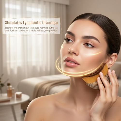 Lymphatic Drainage Face Brush – Dry Brush for Face Lifting & Contour, Soft Bristles, Gua Sha Alternative for Reducing Puffiness & Face Sculpting - görsel 4