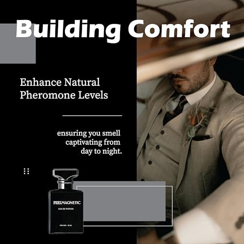 FeelMagnetic Perfume with Pheromones-Infused for Women & Men - Long-Lasting Social Confidence Unisex Fragrance 50ml Avelisse