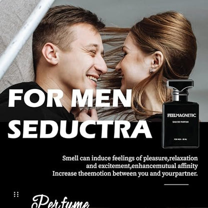 FeelMagnetic Perfume with Pheromones-Infused for Women & Men - Long-Lasting Social Confidence Unisex Fragrance 50ml Avelisse