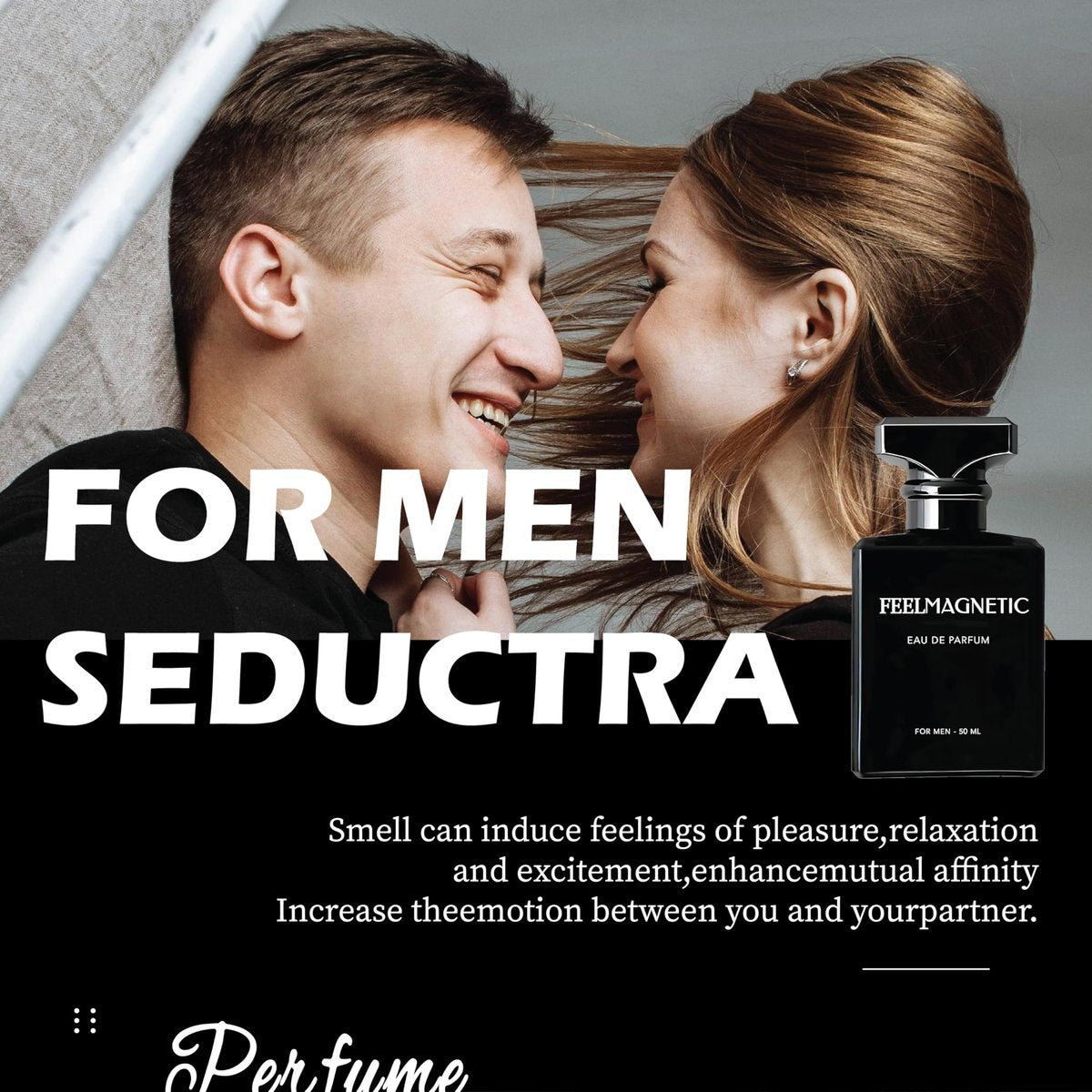 FeelMagnetic Perfume with Pheromones-Infused for Women & Men - Long-Lasting Social Confidence Unisex Fragrance 50ml Avelisse