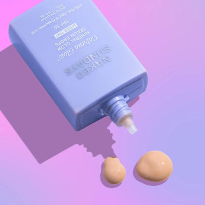 Naked Sundays CabanaGlow Sheer Tint Serum Drops SPF 50 Mineral Tinted Sunscreen - Non-Nano Zinc, Hyaluronic Acid & Skin-Perfecting Pigments, Lightweight Avelisse