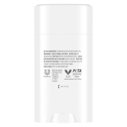 Dove Clinical + Care Antiperspirant Deodorant Invisible Solid Stick for Women, Clean Soft, for Sensitive Skin, Hypoallergenic, 2.6 oz