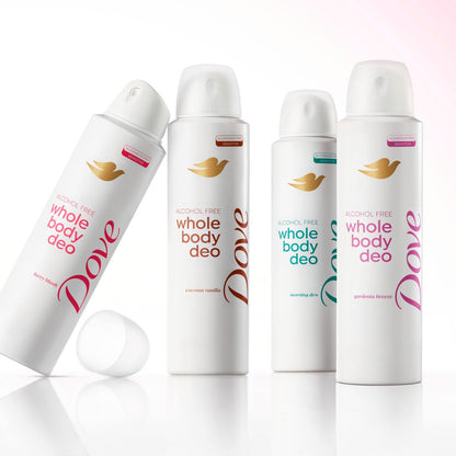 Dove Whole Body Deo Alcohol Free Deodorant Spray for Women, Berry Blush, 4 oz