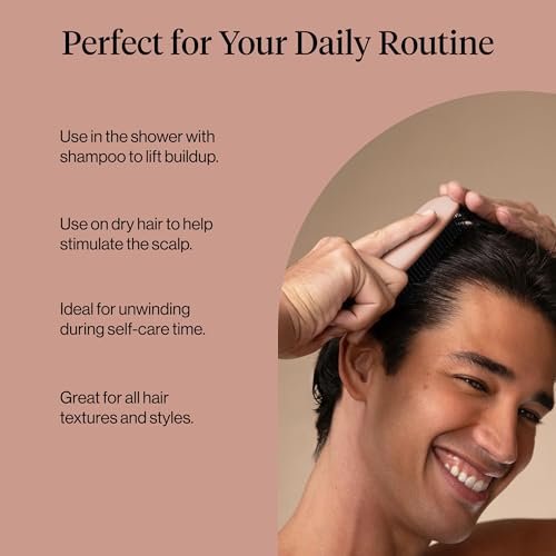 Kitsch Scalp Renewal Brush – Terracotta Exfoliating & Scalp Massager for Hair Growth, Gentle Head Massage Brush to Remove Buildup & Boost Circulation - görsel 16