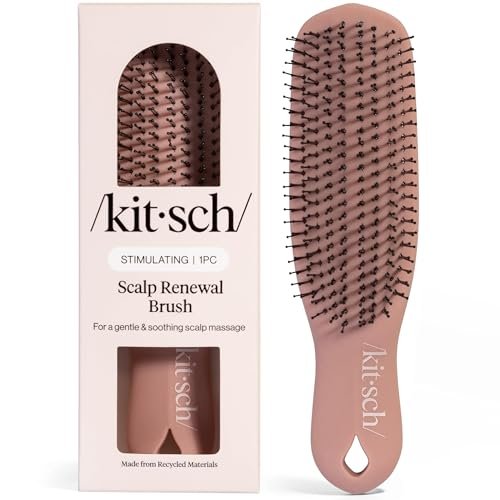 Kitsch Scalp Renewal Brush – Terracotta Exfoliating & Scalp Massager for Hair Growth, Gentle Head Massage Brush to Remove Buildup & Boost Circulation - görsel 2