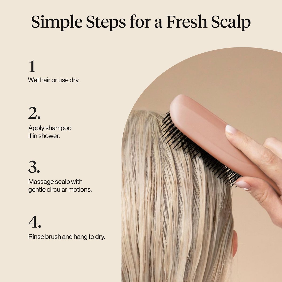 Kitsch Scalp Renewal Brush – Terracotta Exfoliating & Scalp Massager for Hair Growth, Gentle Head Massage Brush to Remove Buildup & Boost Circulation - görsel 13