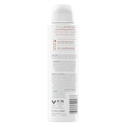 Dove Whole Body Deo Alcohol Free Deodorant Spray for Women, Coconut Vanilla, 4 oz Avelisse