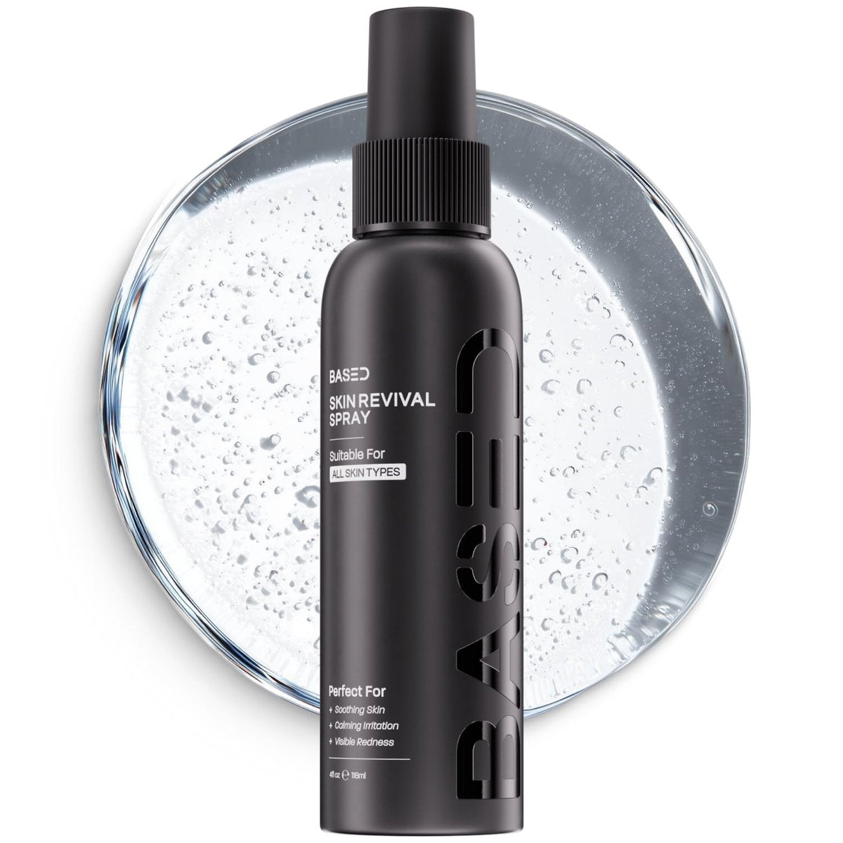 BASED Skin Revival Spray - Hypochlorous Acid Face Mist for Clearer-Looking Skin, Redness Relief & Soothing Irritation (4 Fl Oz) - görsel 1