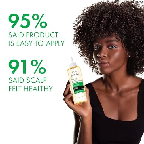 VICHY Dercos Anti-Dandruff Shampoo with Salicylic Acid – Water to Foam Formula for Itchy Scalp & Curly Hair – Sulfate Free, Frizz Control, 6.76 Fl Oz Avelisse
