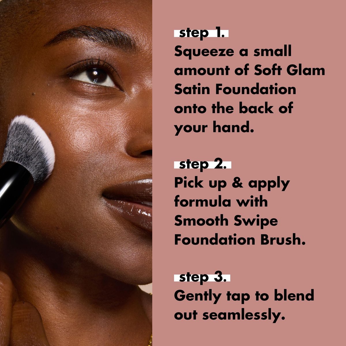 e.l.f. Smooth Swipe Foundation Brush – Face Makeup Brush for Natural Finish, Liquid & Cream Formulas, Vegan & Cruelty-Free - görsel 11